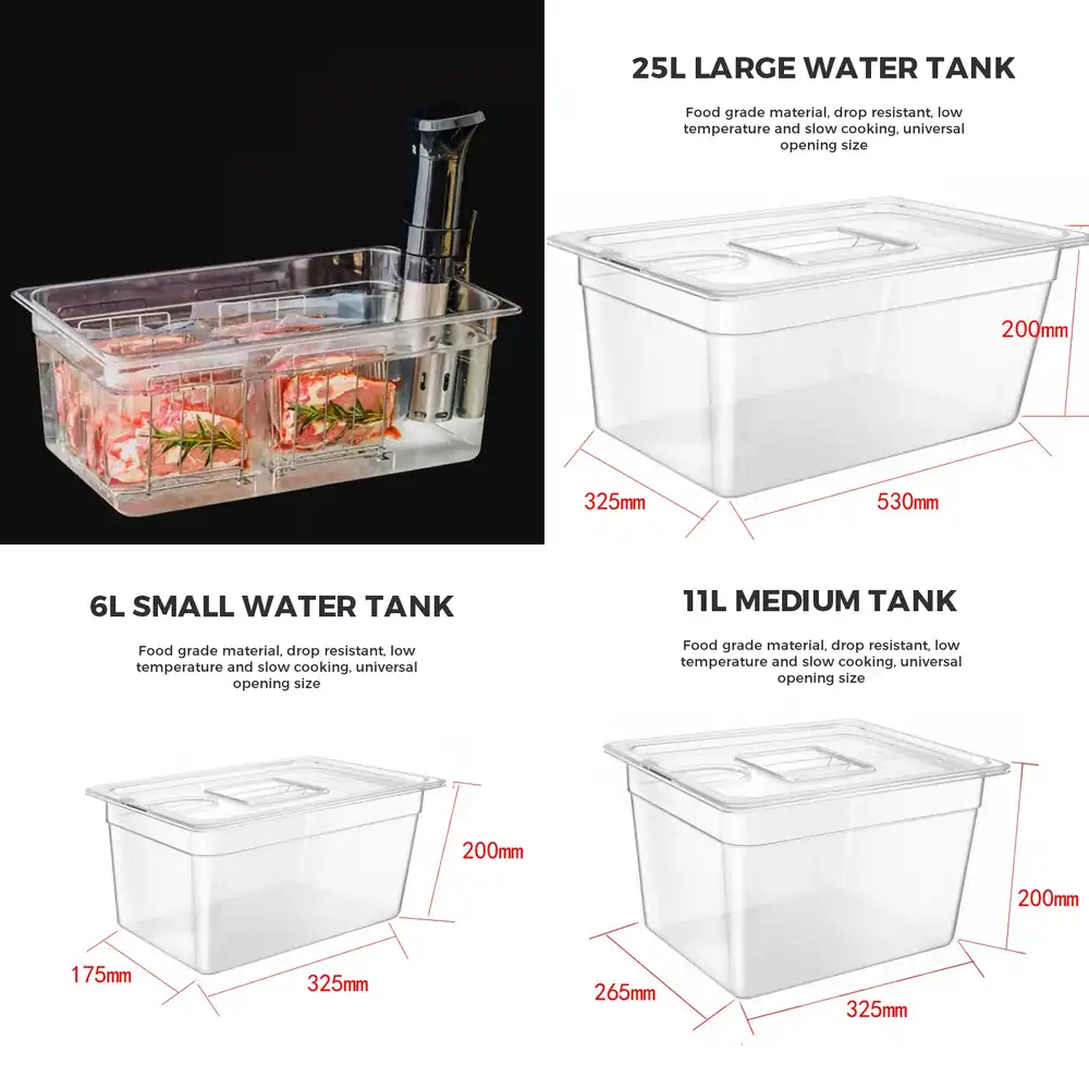 Sous Vide Container With Lid 11L - ชุดอุปกรณ์ซูวีด 2026 ขายดี 6 ลิตร 11