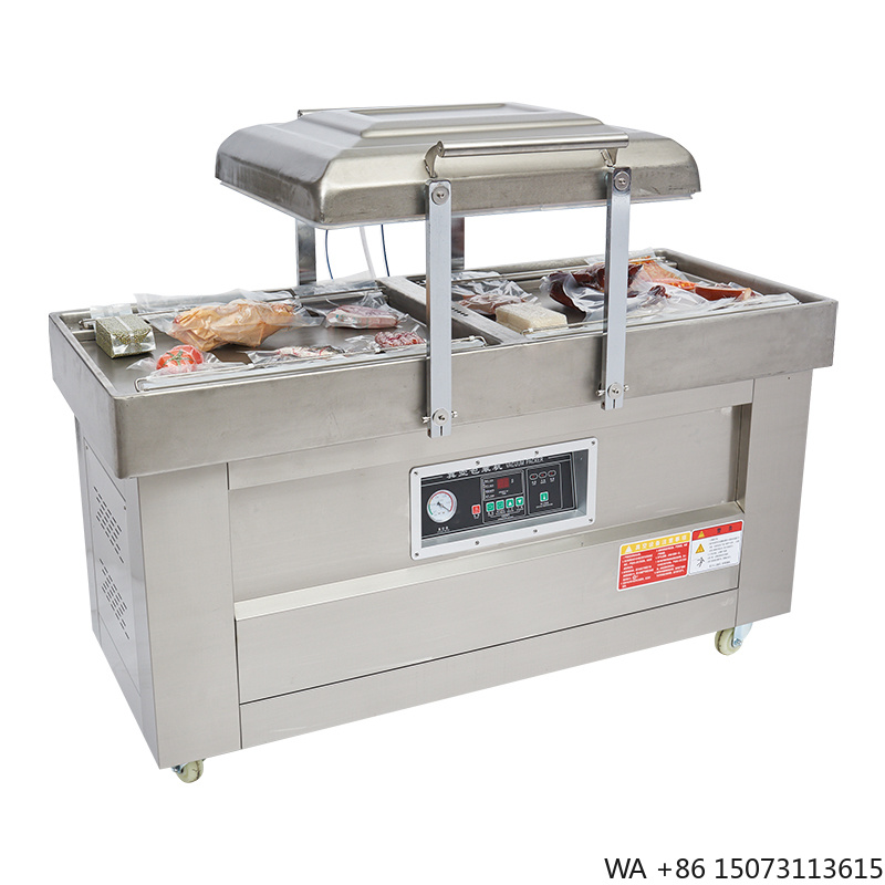 Chamber Vacuum Sealer Commercial - เครื่องซีลสูญญากาศแบบกึ่งอัตโนมัติสองห้อง รุ่น DZ400/2SB สำหรับบรรจุภัณฑ์ฟิล์ม ถุงฟอยล์