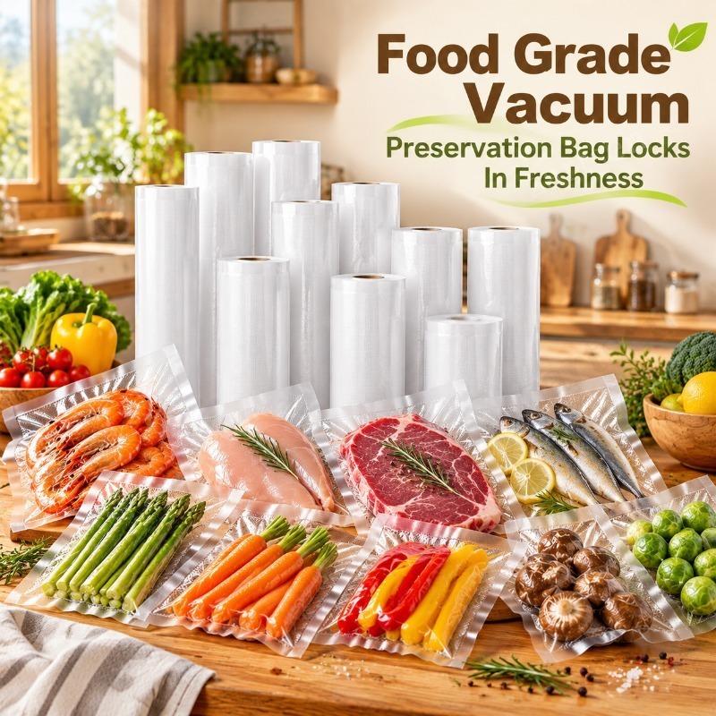 Vacuum Sealer Bags Rolls Bpa Free - ถุงซีลสุญญากาศสำหรับอาหาร 1 ม้วน ความยาว 500 ซม.