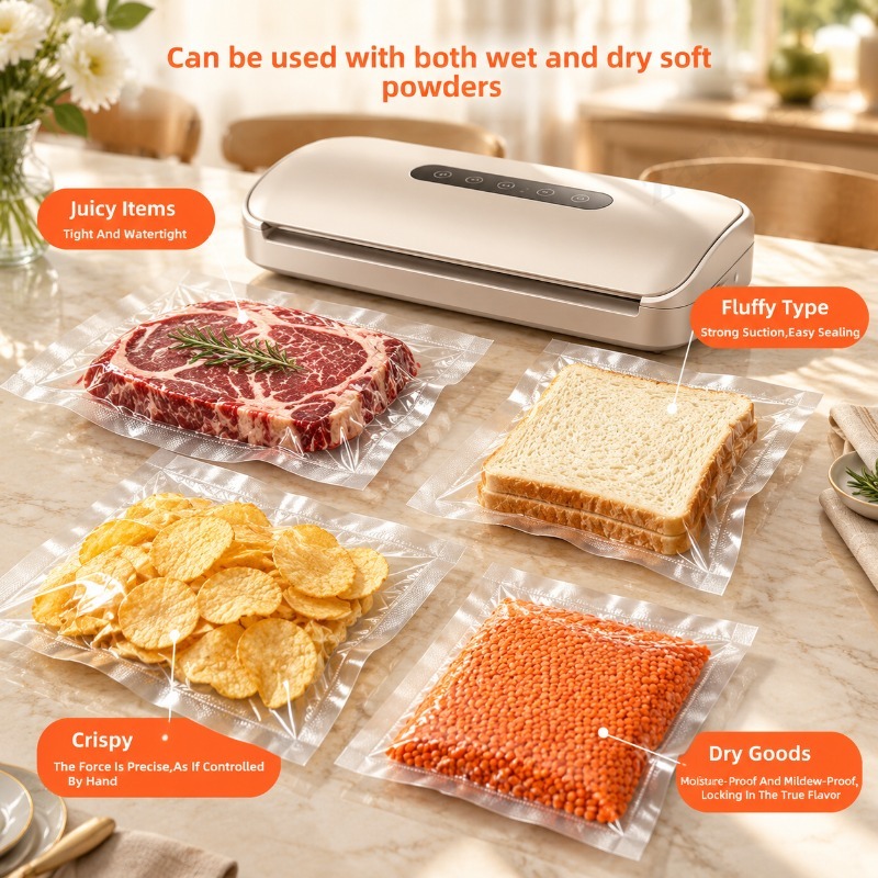 ม้วนถุงซีลสุญญากาศขนาด 5 เมตร  - Vacuum Sealer Bags Rolls Bpa Free บทวิจารณ์และราคา