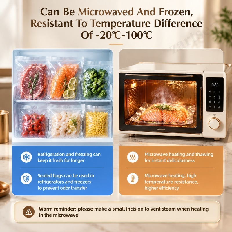 ม้วนถุงซีลสุญญากาศขนาด 5 เมตร  - Vacuum Sealer Bags Rolls Bpa Free บทวิจารณ์และราคา