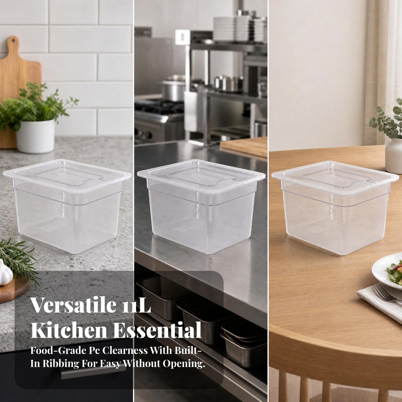 ภาชนะใส่ของเหลวสำหรับซูวีด ขนา - Sous Vide Container With Lid 11L บทวิจารณ์และราคา