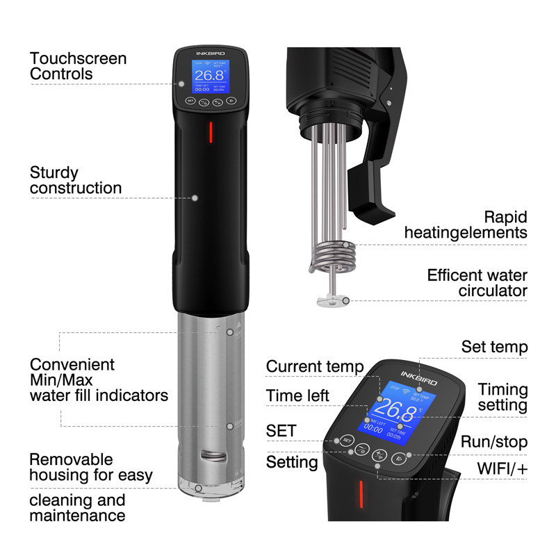 IKBIRD 1000W Sous Vide หม้อหุง - Sous Vide Immersion Circulator Wifi บทวิจารณ์และราคา