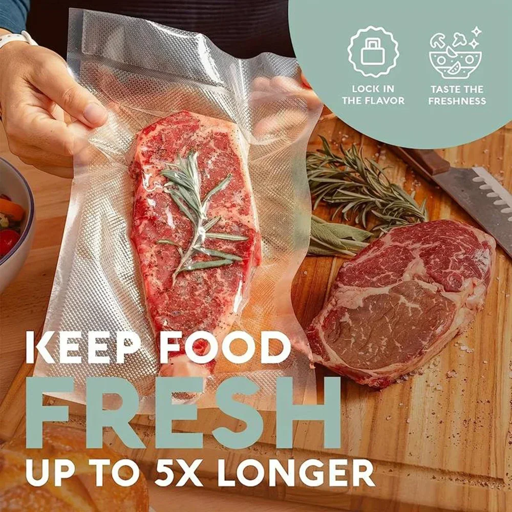 ถุงซีลสูญญากาศระดับพรีเมียม 50 - Vacuum Sealer Bags Rolls Bpa Free บทวิจารณ์และราคา