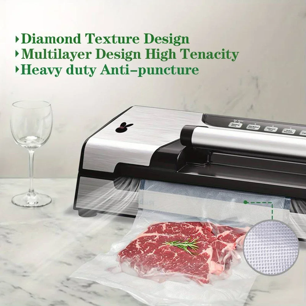 ถุงซีลสูญญากาศระดับพรีเมียม 50 - Vacuum Sealer Bags Rolls Bpa Free บทวิจารณ์และราคา