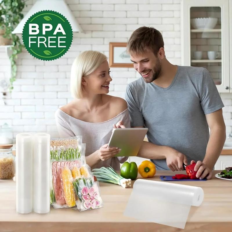 ม้วนฟิล์มซีลสูญญากาศสำหรับอาหา - Vacuum Sealer Bags Rolls Bpa Free บทวิจารณ์และราคา