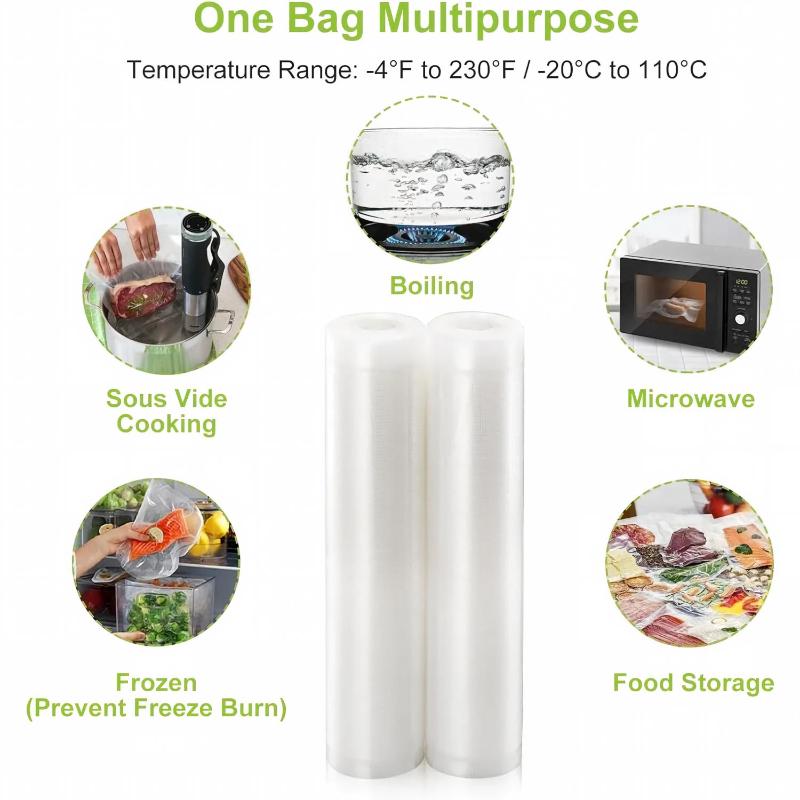 ม้วนฟิล์มซีลสูญญากาศสำหรับอาหา - Vacuum Sealer Bags Rolls Bpa Free บทวิจารณ์และราคา