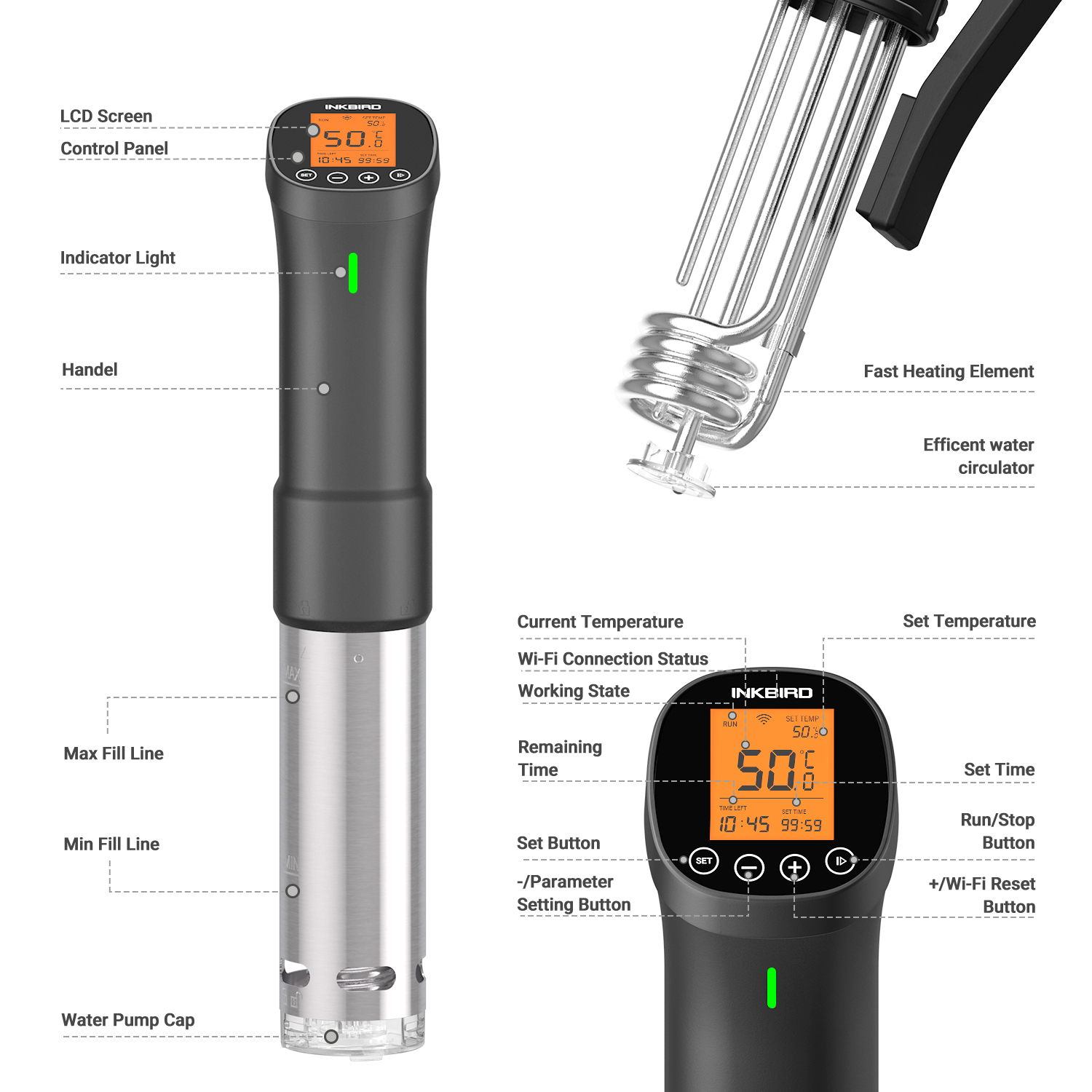 IKBIRD Culinary Sous Vide ISV- - Sous Vide Immersion Circulator Wifi บทวิจารณ์และราคา