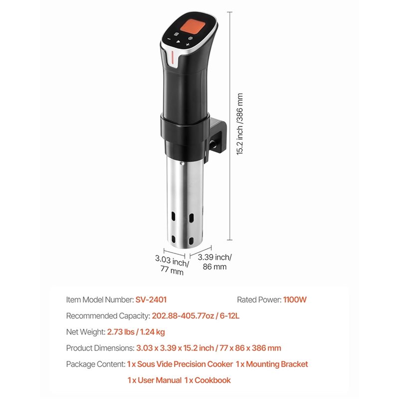 A84G-Sous-Vide Precision Cooke - Sous Vide Precision Cooker 1100W บทวิจารณ์และราคา