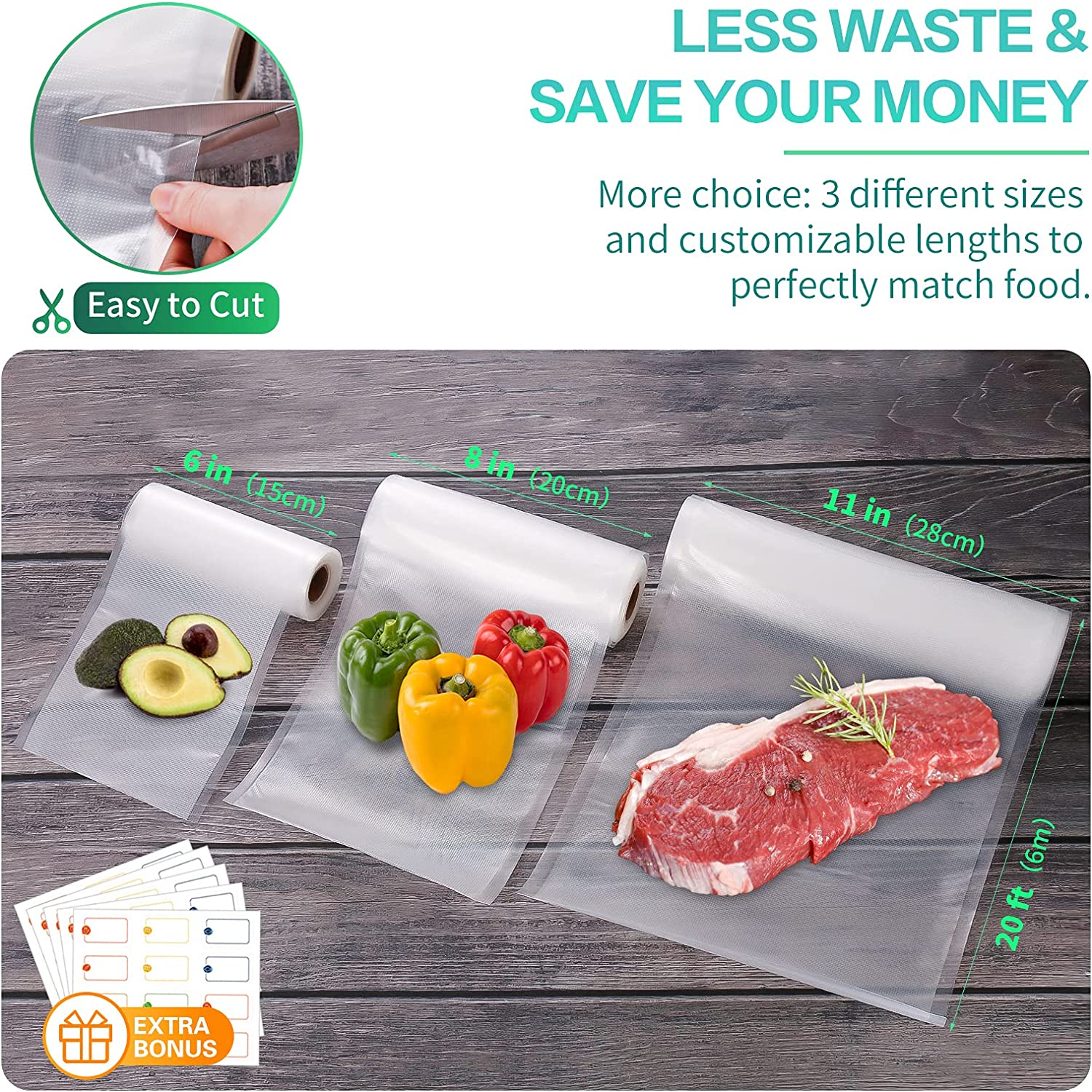 ถุงสำหรับเครื่องซีลสูญญากาศ ถุ - Vacuum Sealer Machine For Sous Vide บทวิจารณ์และราคา