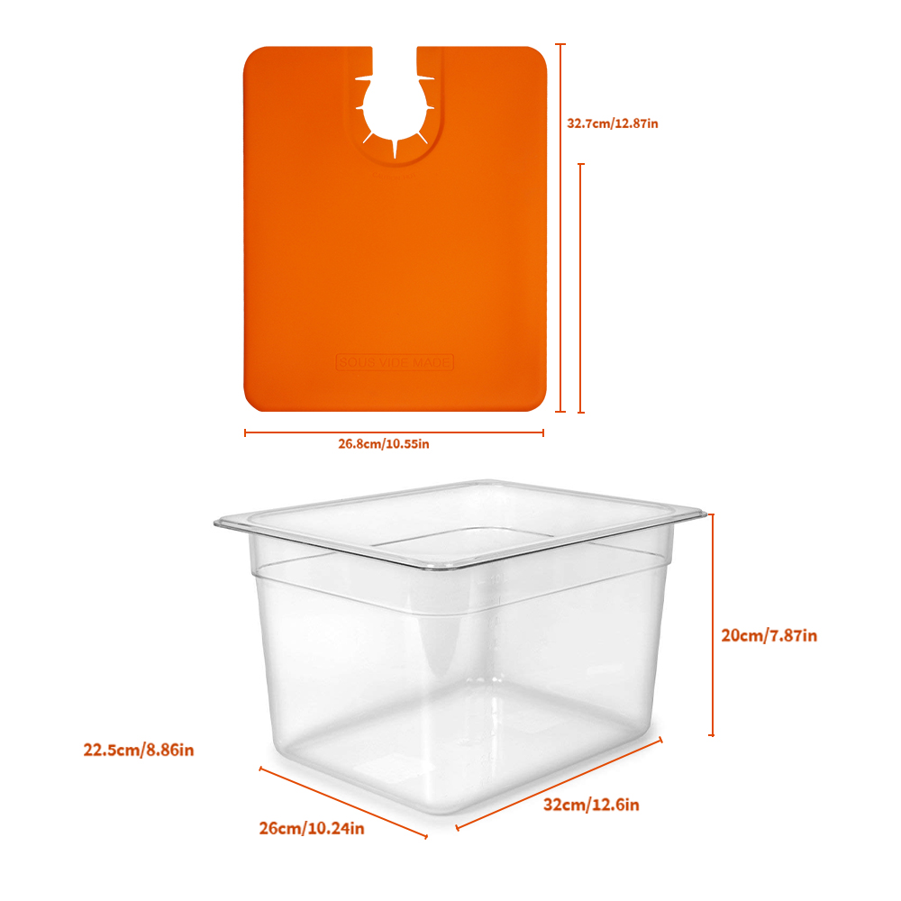 ชุดอุปกรณ์ทำอาหารซูวีดสำหรับเค - Sous Vide Container With Lid 11L บทวิจารณ์และราคา