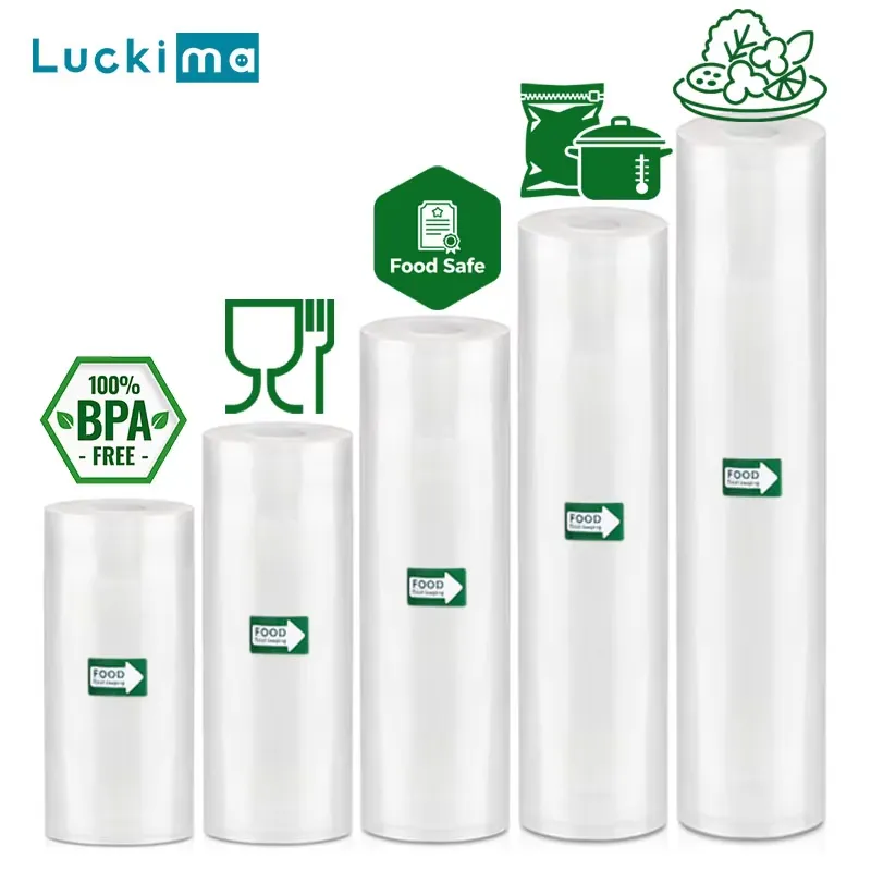 ชุดถุงซีลสูญญากาศ 5 ม้วน เกรดเ - Vacuum Sealer Bags Rolls Bpa Free บทวิจารณ์และราคา