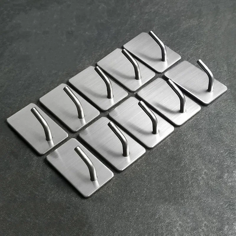1-10 ชิ้นตะขอกาวตนเองสแตนเลสหน - Sous Vide Rack Stainless Steel บทวิจารณ์และราคา