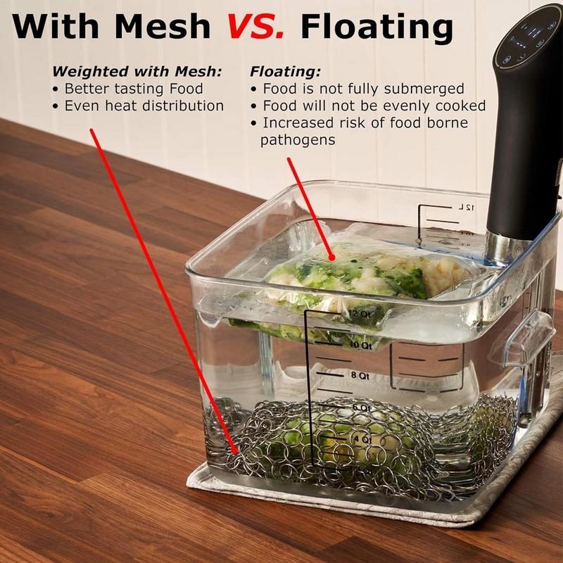 อาหารเกรด 304 สแตนเลสสตีลน้ําห - Sous Vide Weights Food Grade บทวิจารณ์และราคา