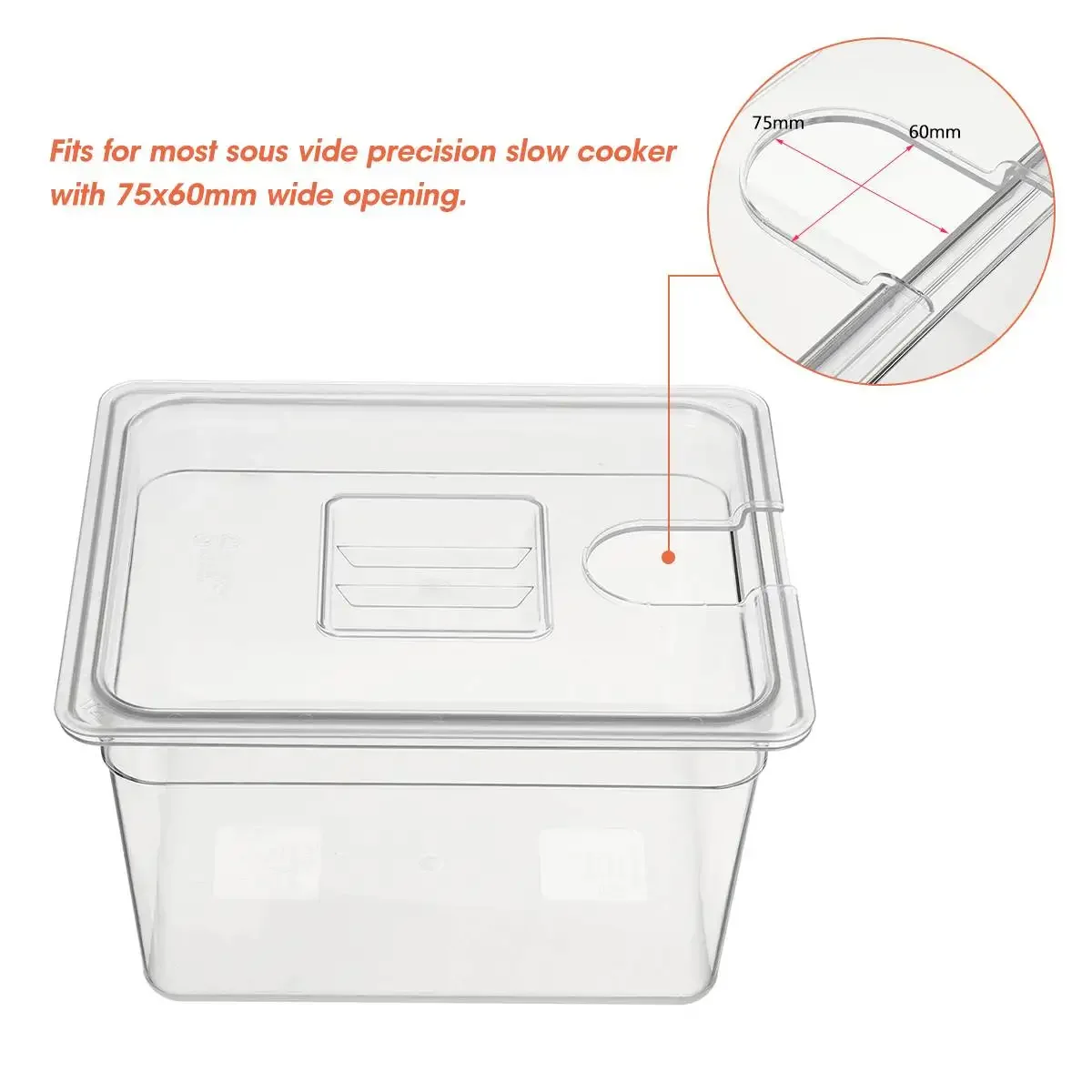 ถังน้ำสำหรับซูวีด 6 ลิตร 11 ลิ - Sous Vide Container With Lid 11L บทวิจารณ์และราคา