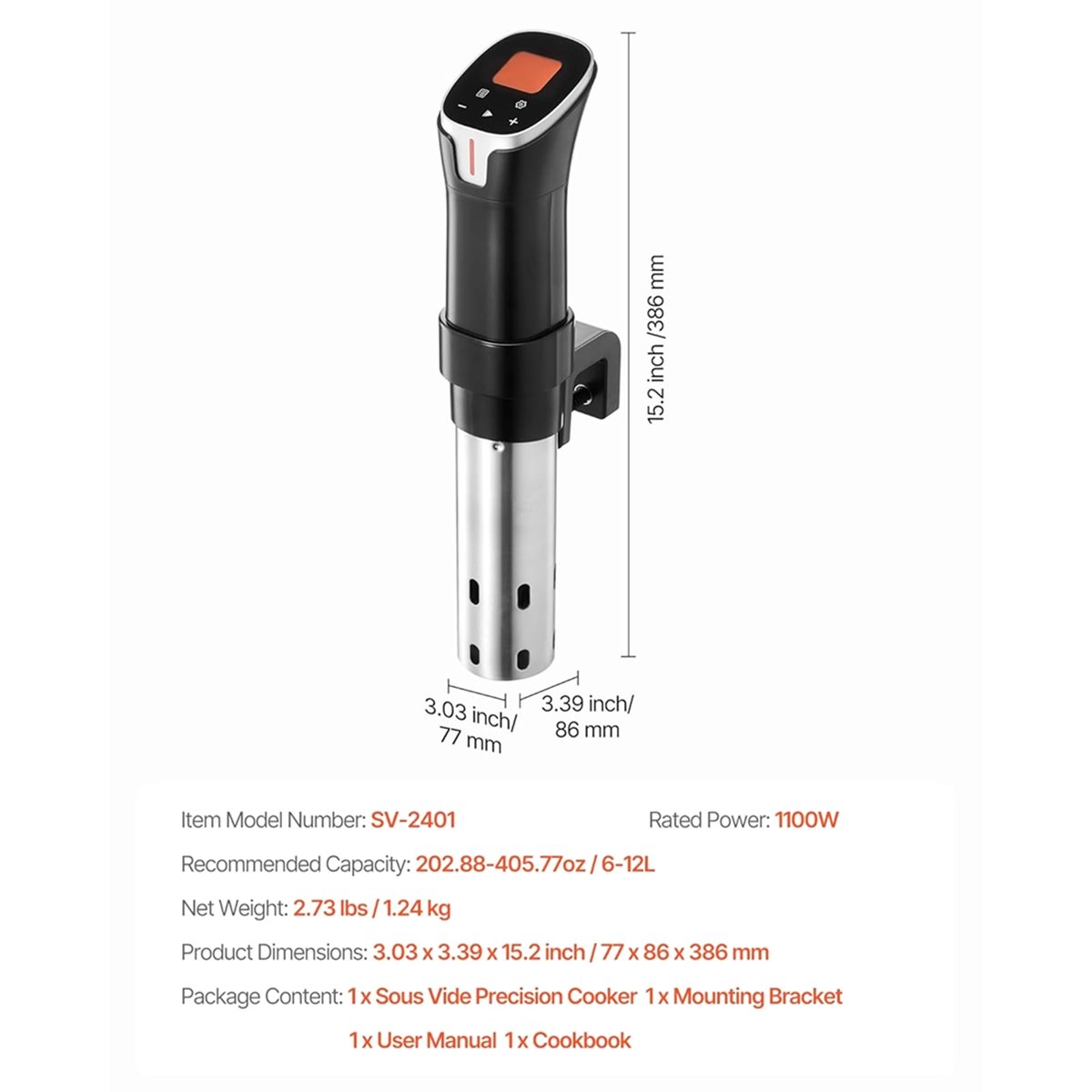 [จำหน่าย] เครื่องทำอาหารซูวีด, - Sous Vide Immersion Circulator Wifi บทวิจารณ์และราคา