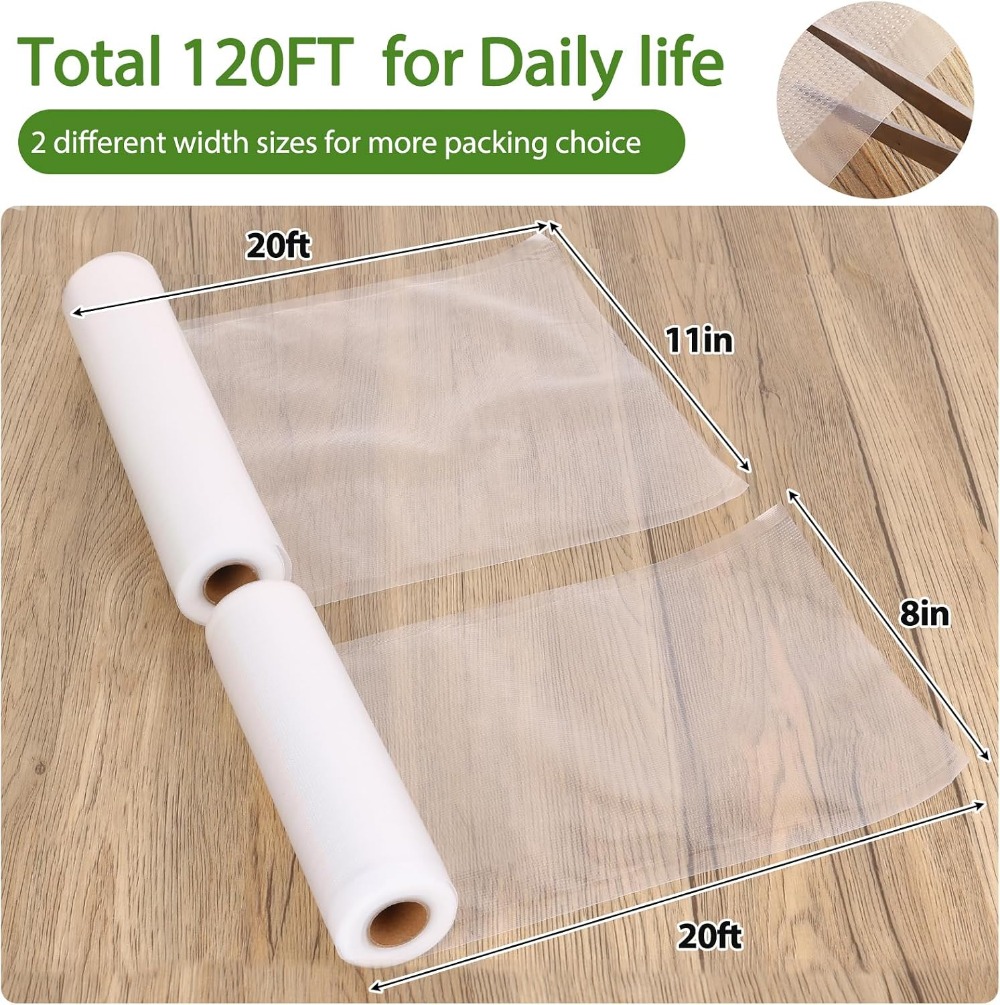 ถุงซีลสูญญากาศแบบปรับแต่งได้ 6 - Vacuum Sealer Bags Rolls Bpa Free บทวิจารณ์และราคา