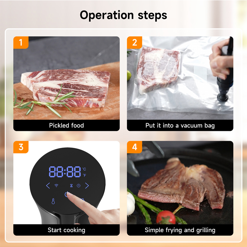 1100W Sous Vide Cooker สแตนเลส - Sous Vide Precision Cooker 1100W บทวิจารณ์และราคา