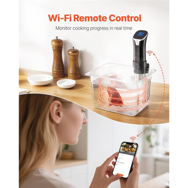 เครื่องทำอาหารซูวีดีรุ่นใหม่ล่ - Sous Vide Precision Cooker 1100W บทวิจารณ์และราคา