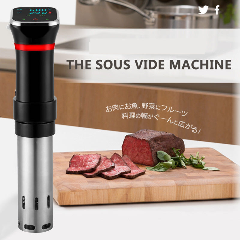 แบบพกพา 1100WสูญญากาศอาหารSous - Sous Vide Precision Cooker 1100W บทวิจารณ์และราคา